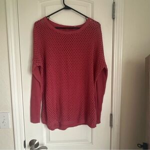 prAna Women's Parker Open Knit Relaxed Fit Sweater - Size L